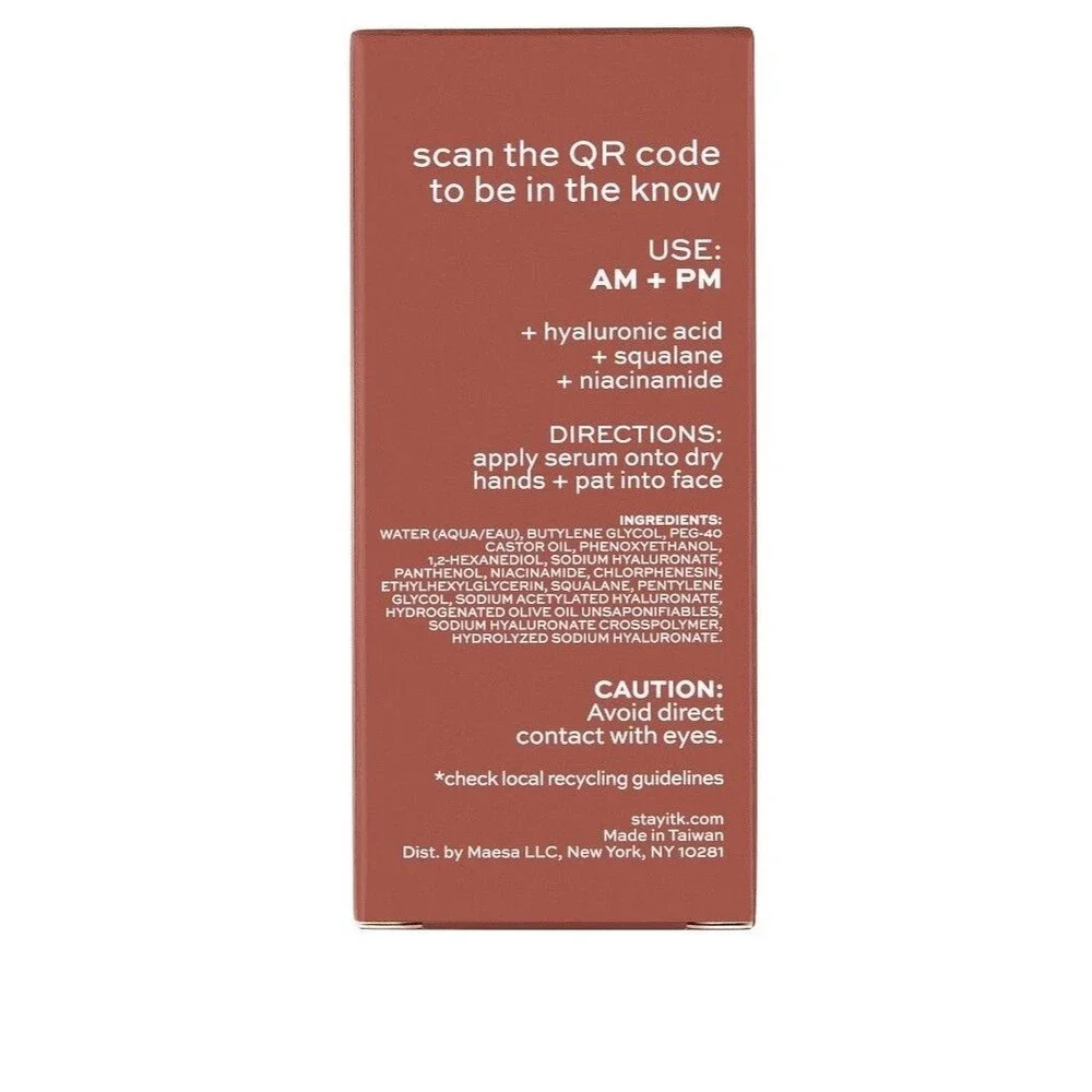 ITK In The Know Hyaluronic Acid Serum Lot Of 2 Brand New